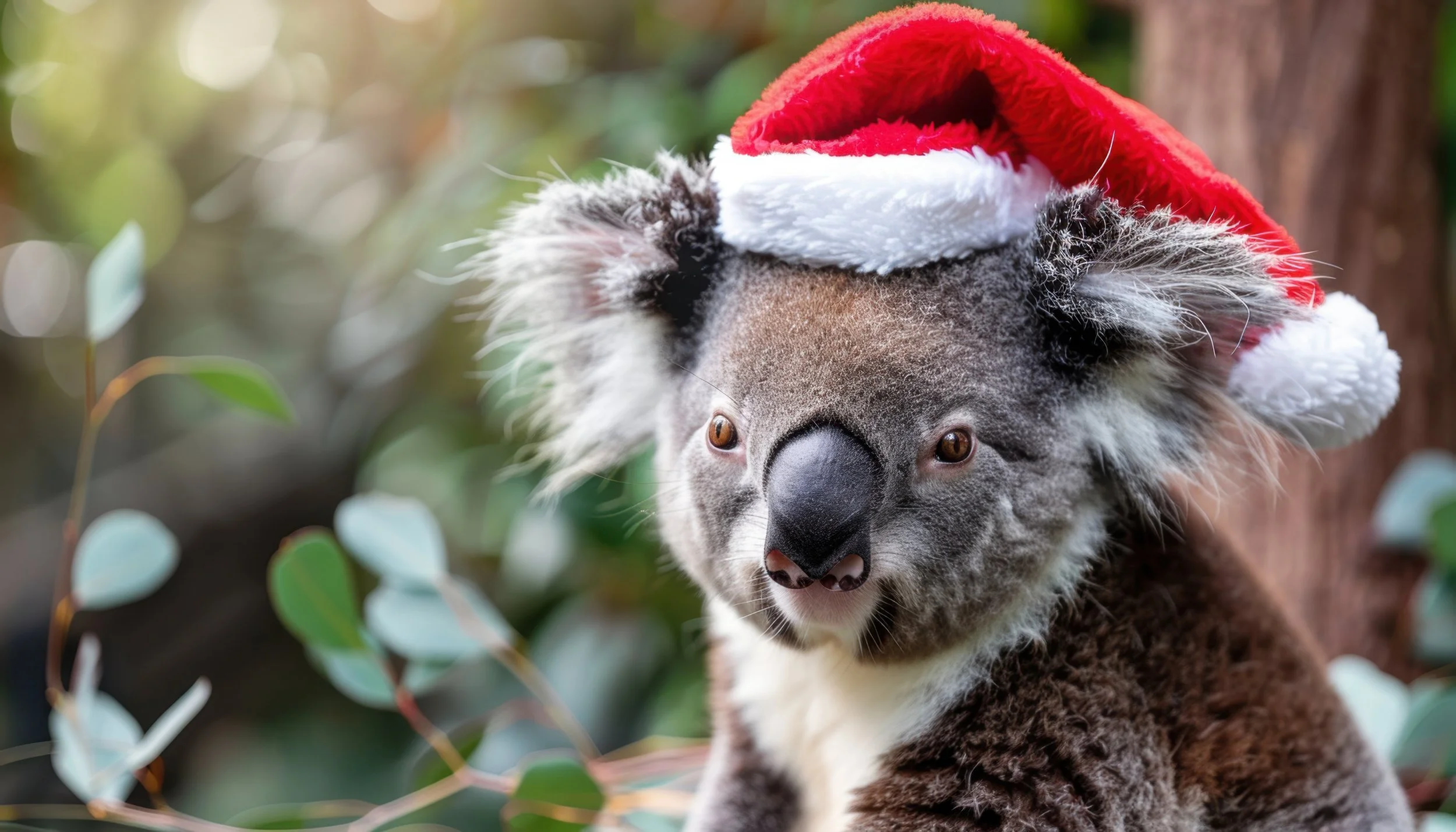 Koala Bear at Christmas