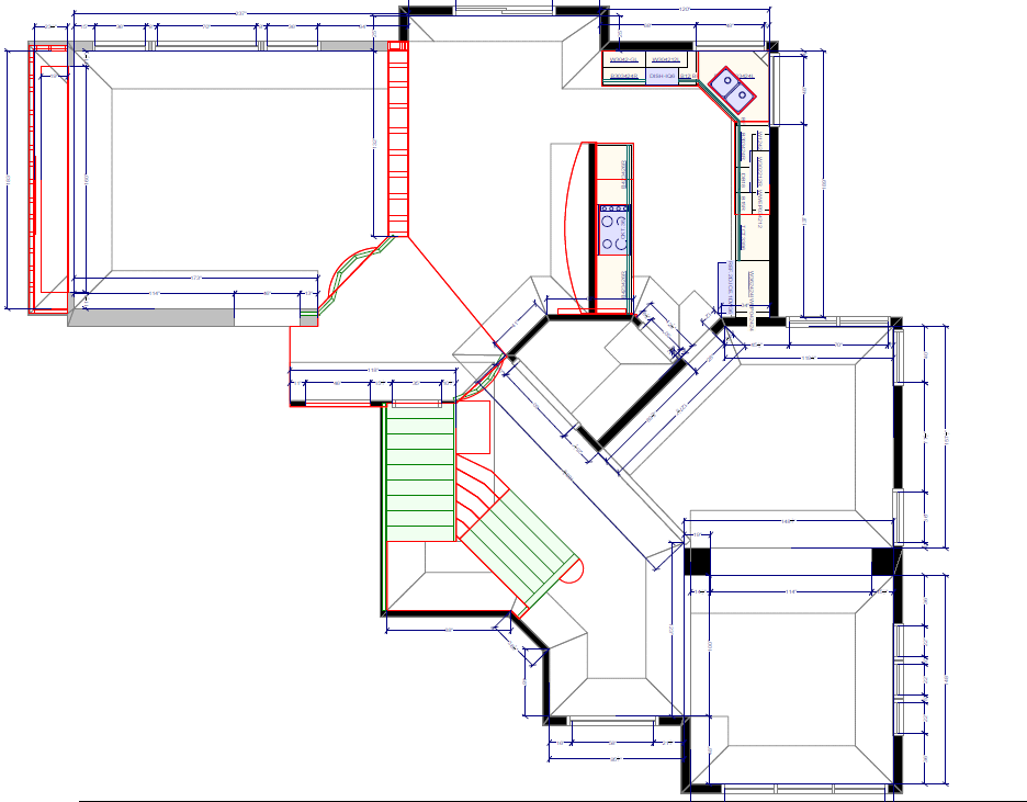  Existing Kitchen and Home Floor Plan  